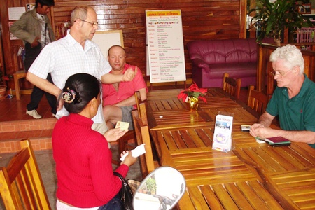 The three victims of the robbery debate the goings on of the previous evening.